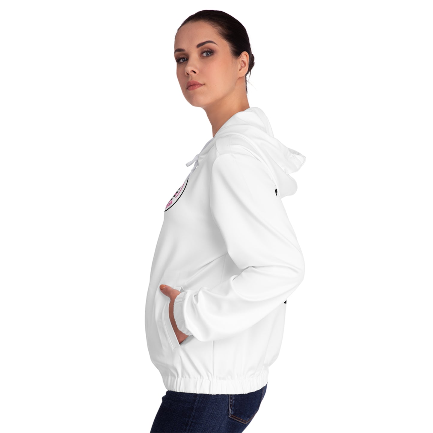 Women’s Full-Zip Hoodie, Logo Front & Back